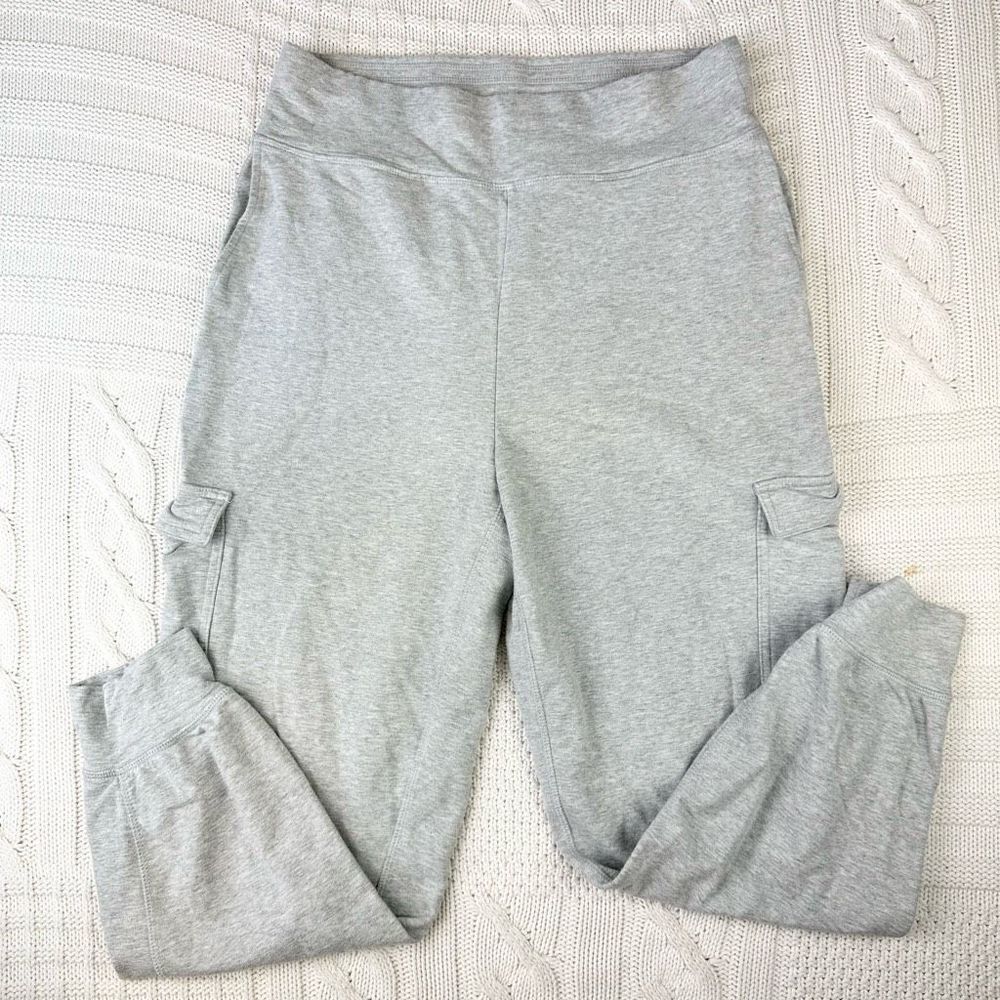 Aerie Offline Cargo Style Sweatpants Joggers Size Medium Loose Fit Gray
